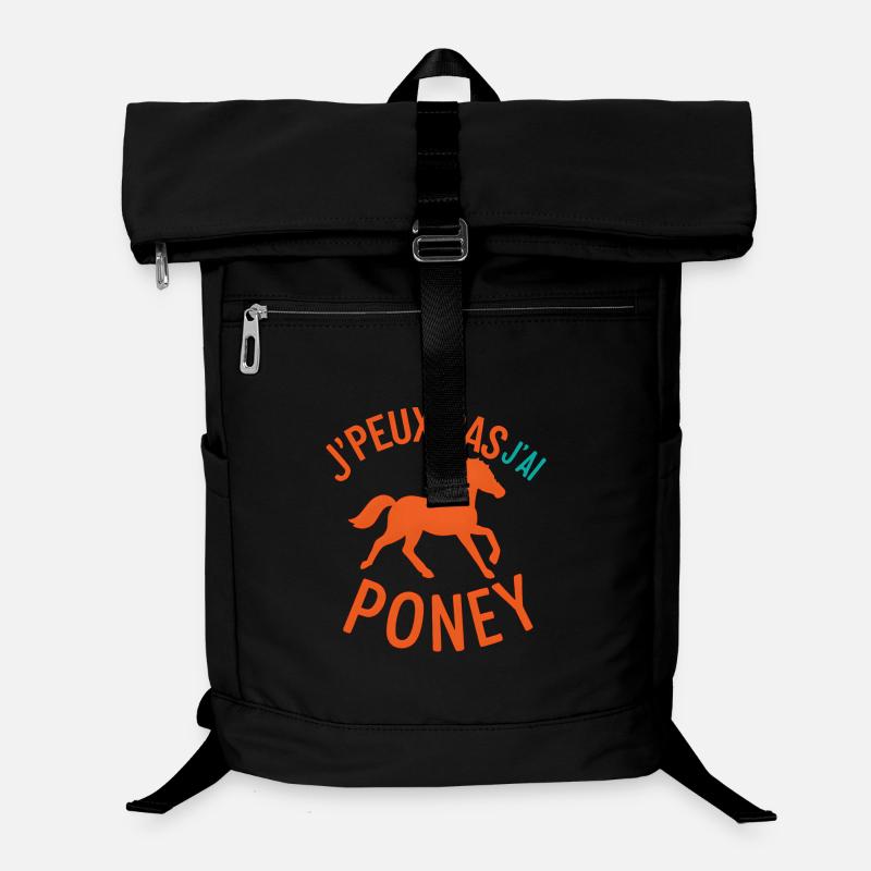 J'peux pas j'ai Poney Silhouette Sac à dos ordinateur