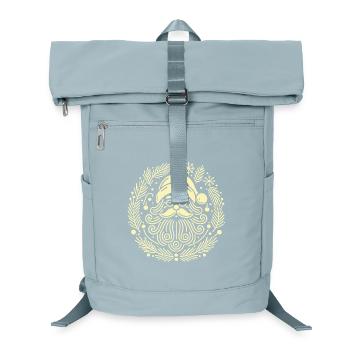 Weihnachts-Weihnachtsillustration des Weihnachtskranzes - Laptop-Rucksack  - Eisblau - Vorne