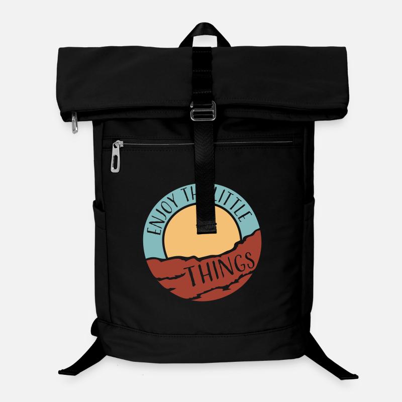 Enjoy The Little Things Dankbarkeit Achtsamkeit Laptop-Rucksack 