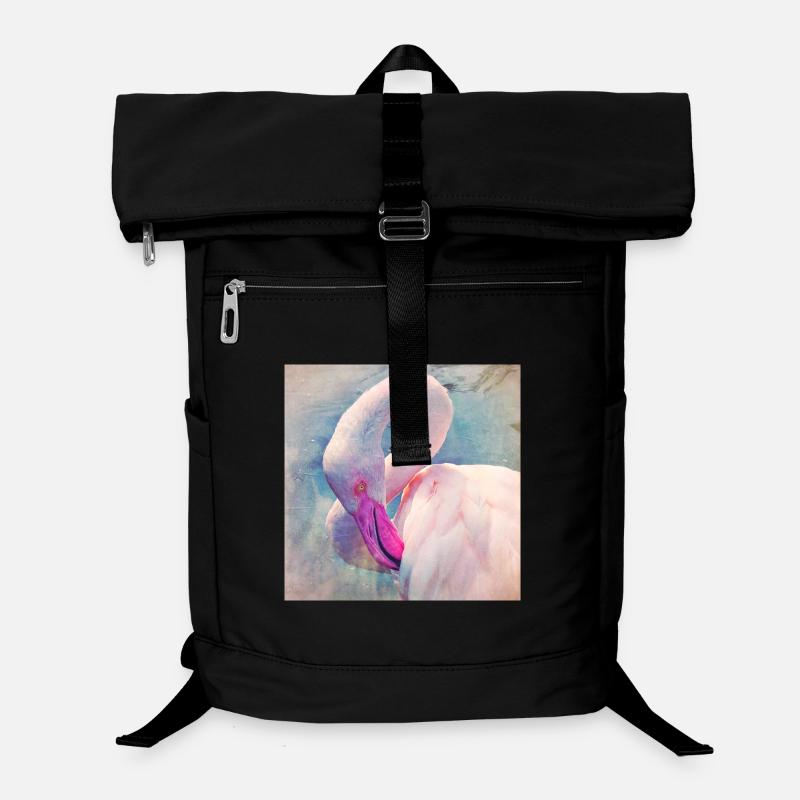 Flamingo im Pastelllicht Laptop-Rucksack 