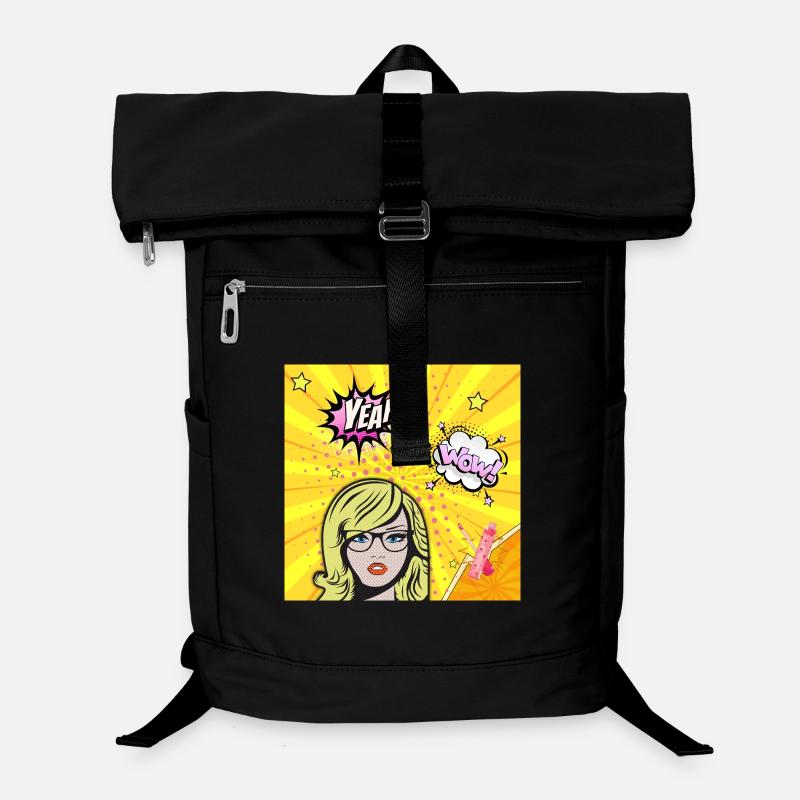 Pop art wow Laptop Backpack