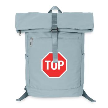 Nach oben! (Stopp) - Laptop-Rucksack  - Eisblau - Vorne