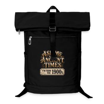 Frag mich nach der Antike, ich komme aus dem 20. Jahrhundert - Laptop-Rucksack  - Schwarz - Vorne