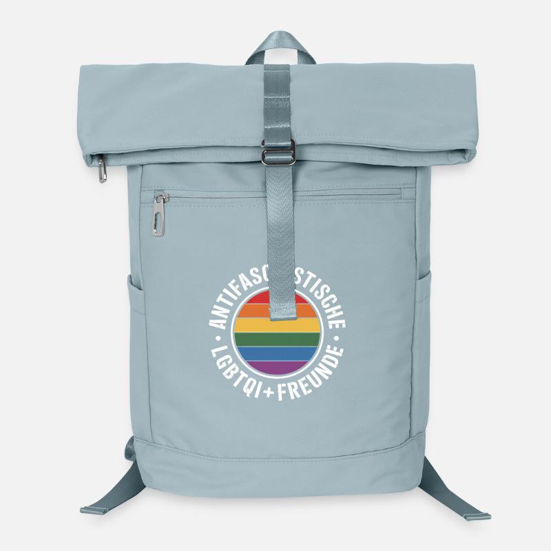 Antifascist Queer Friends - Against the Right Laptop Backpack