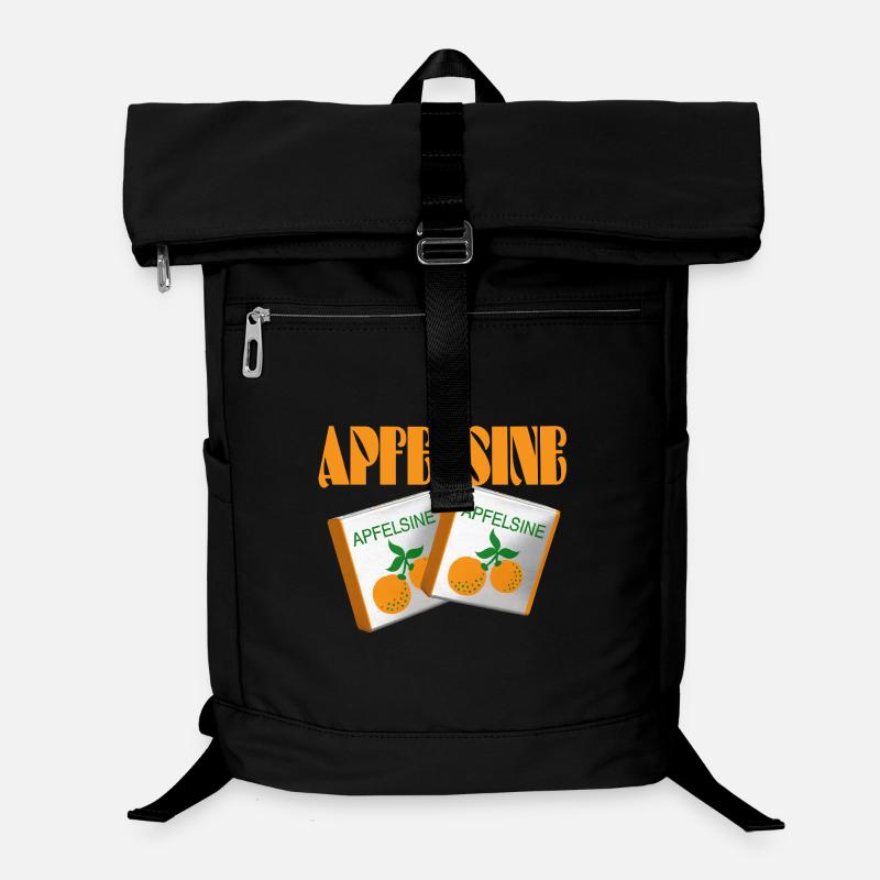 Halloren Frukas Orange - Sac à dos ordinateur - noir