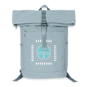 AI Brain Chip Processor Tech Vector - Laptop Backpack - ice blue - Front