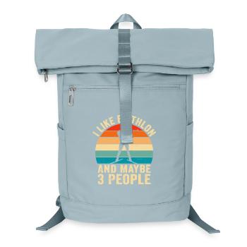 i like biathlon and maybe 3 people - Laptop Backpack - ice blue - Front