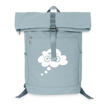 Road Bike Cloud Bike Sport Tour Hobby Bike Fan - Laptop Backpack - ice blue - Front