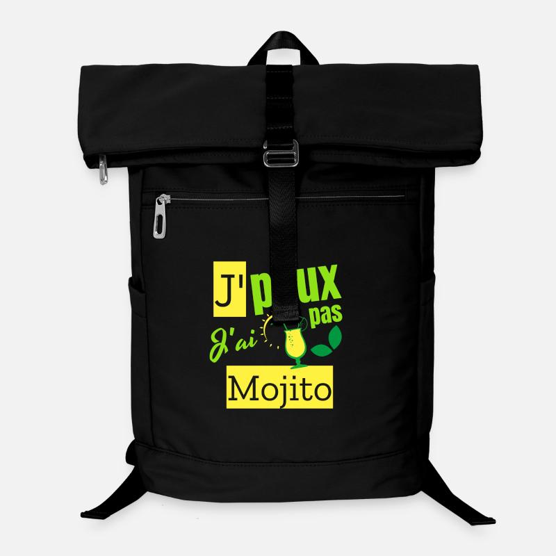 Ich kann nicht. Ich habe einen Mojito. - Laptop-Rucksack  - Schwarz