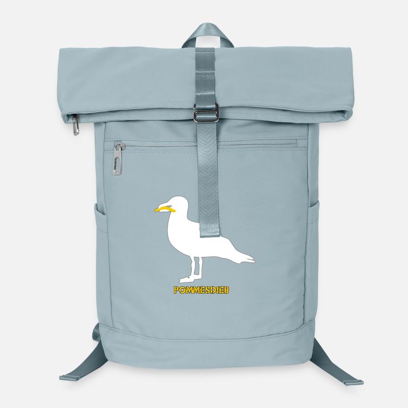 Pommesdieb Möwe - Weiß Laptop-Rucksack 