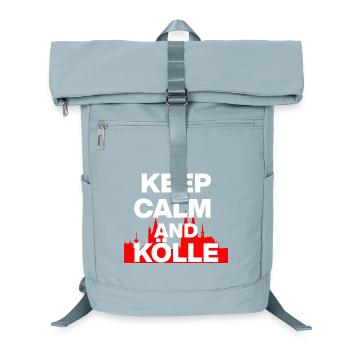 RESTE CALME ET KÖLLE ! COLOGNE LOVE KÖLSCH LOVER blanc - Sac à dos ordinateur - bleu glacier - Devant