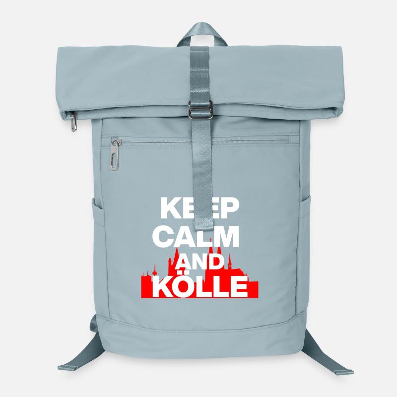 KEEP CALM AND KÖLLE! COLOGNE LOVE KÖLSCH LOVER white Laptop Backpack