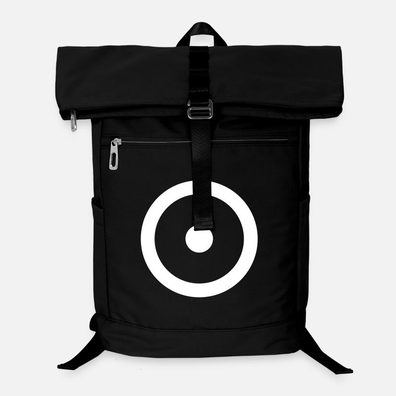 joystick-minimal-weiss - Laptop-Rucksack  - Schwarz