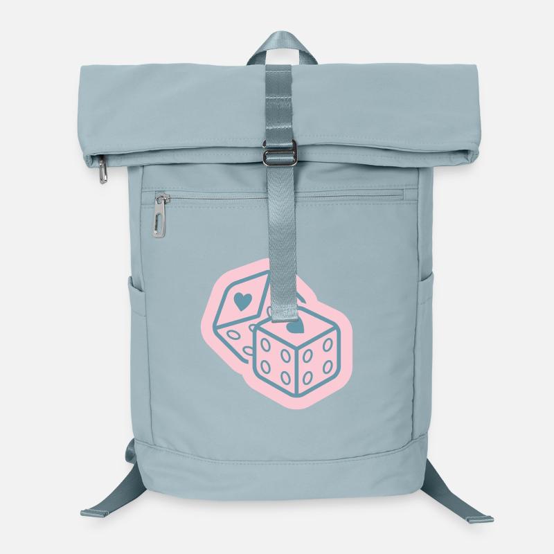 Cube de cœur en rose pastel Sac à dos ordinateur