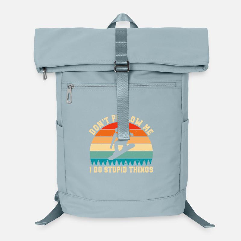 Snowboarden Folgt mir nicht Ich mache dumme Sachen Laptop-Rucksack 
