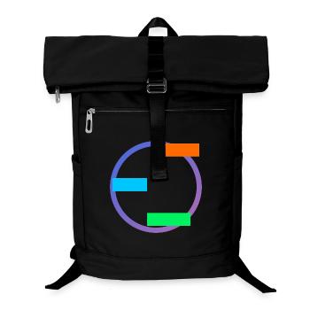 Geometric Balance - Laptop-Rucksack  - Schwarz - Vorne