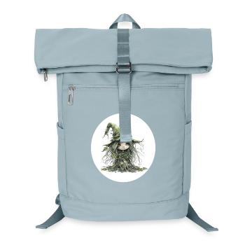 Waldfee Kobold im Blattwald - Laptop-Rucksack  - Eisblau - Vorne