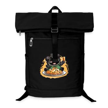 Pizza Panda Celebration - Laptop Backpack - black - Front