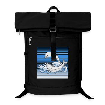 Dolphins - Laptop Backpack - black - Front
