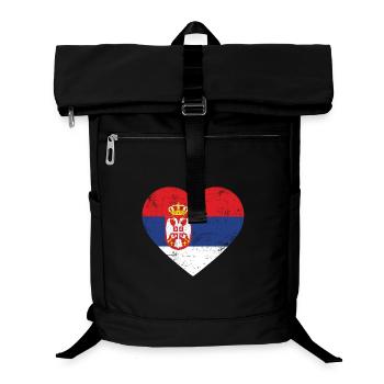Cœur de Serbie - Sac à dos ordinateur - noir - Devant