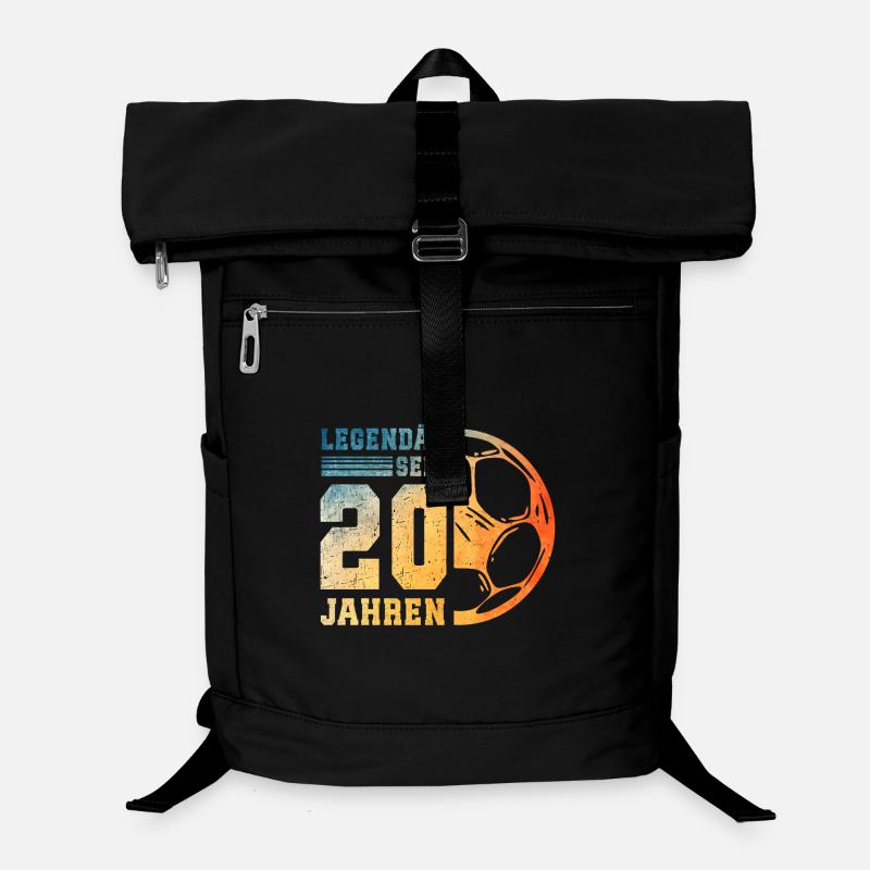 20. Geburtstag Fußball 20 Jahre Junge Mann Laptop-Rucksack 