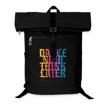 Dance now think later - Laptop-Rucksack  - Schwarz - Vorne
