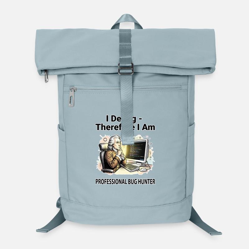 Ich debugge daher bin ich: Pro Bug Hunter – dunkler BG Laptop-Rucksack 