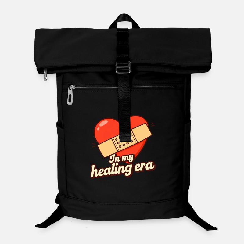 In My Healing Era – Positiver Herz Spruch Laptop-Rucksack 