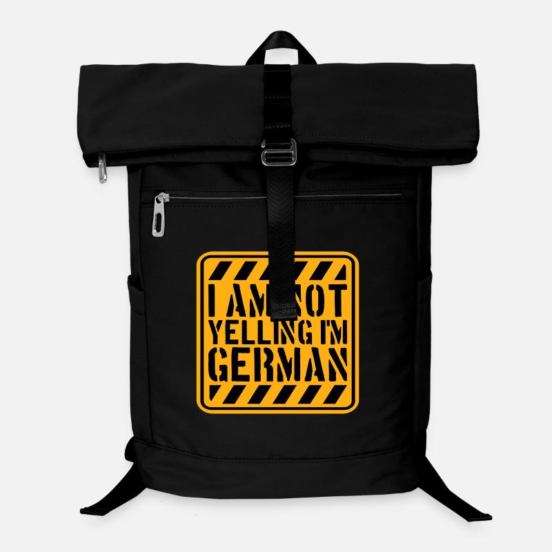 I Am Not Yelling I'm German Lustig Deutsch Spruch Laptop-Rucksack 
