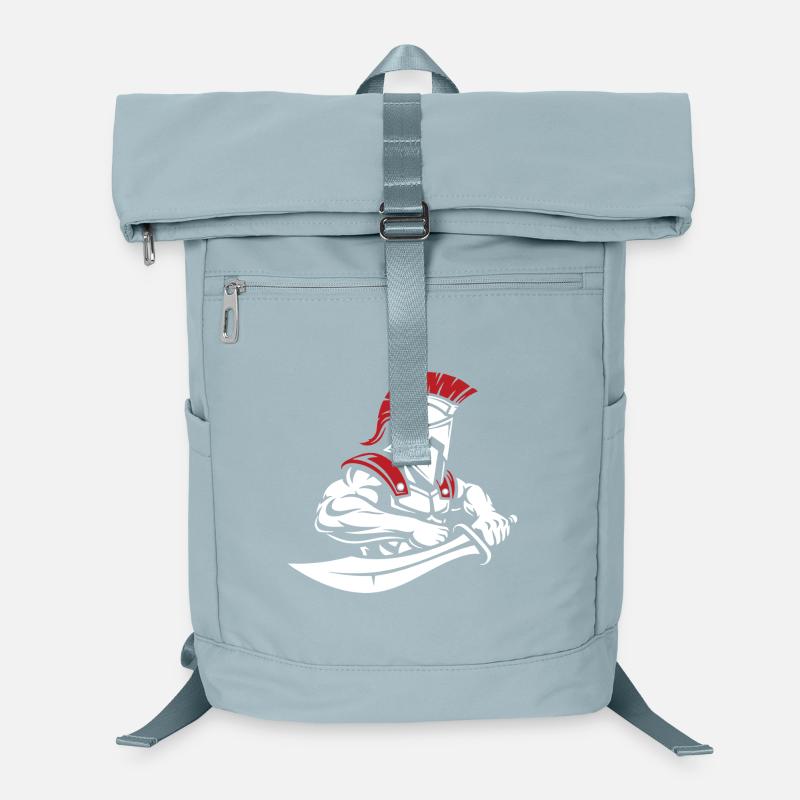 Spartan Warrior Sword Bust Spartan Mascot Laptop Backpack