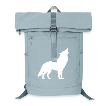 Howling Wolf White - Laptop Backpack - ice blue - Front