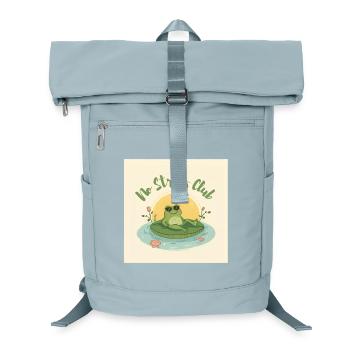 No Stress Club Frog Chill - Laptop Backpack - ice blue - Front