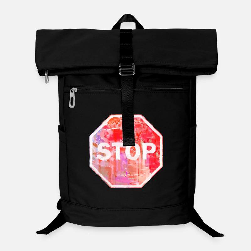 Segnale di stop grunge Zaino per laptop
