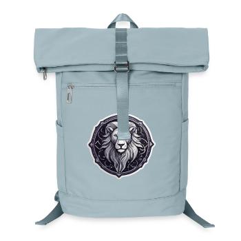 Cosmic Leo Round Astral Pattern - Laptop Backpack - ice blue - Front