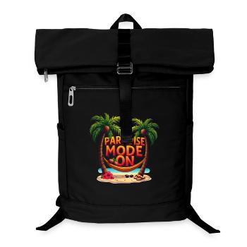 Paradise Mode On - Laptop-Rucksack  - Schwarz - Vorne