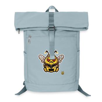 Abeille Cyborg Steampunk Énervée Bionique - Sac à dos ordinateur - bleu glacier - Devant