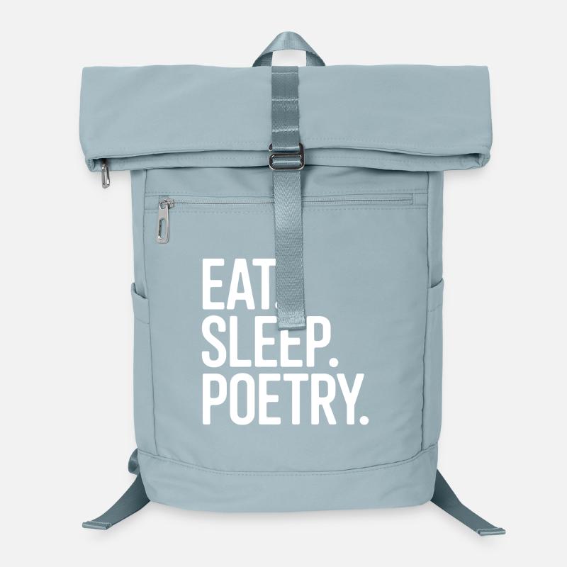Typographie de la poésie Eat Sleep Sac à dos ordinateur