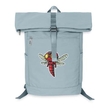 Dragonfly Steampunk Scout Rot und Gold - Laptop-Rucksack  - Eisblau - Vorne