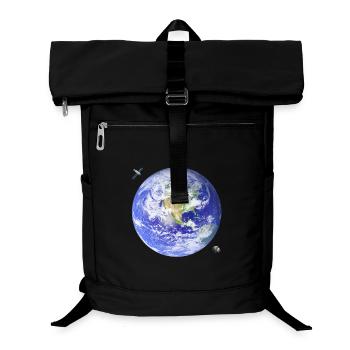 Planet Erde - Laptop-Rucksack  - Schwarz - Vorne