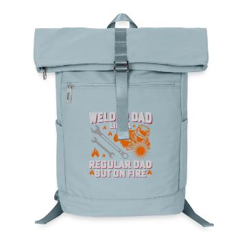 Welder Dad Firepower Design - Laptop Backpack - ice blue - Front