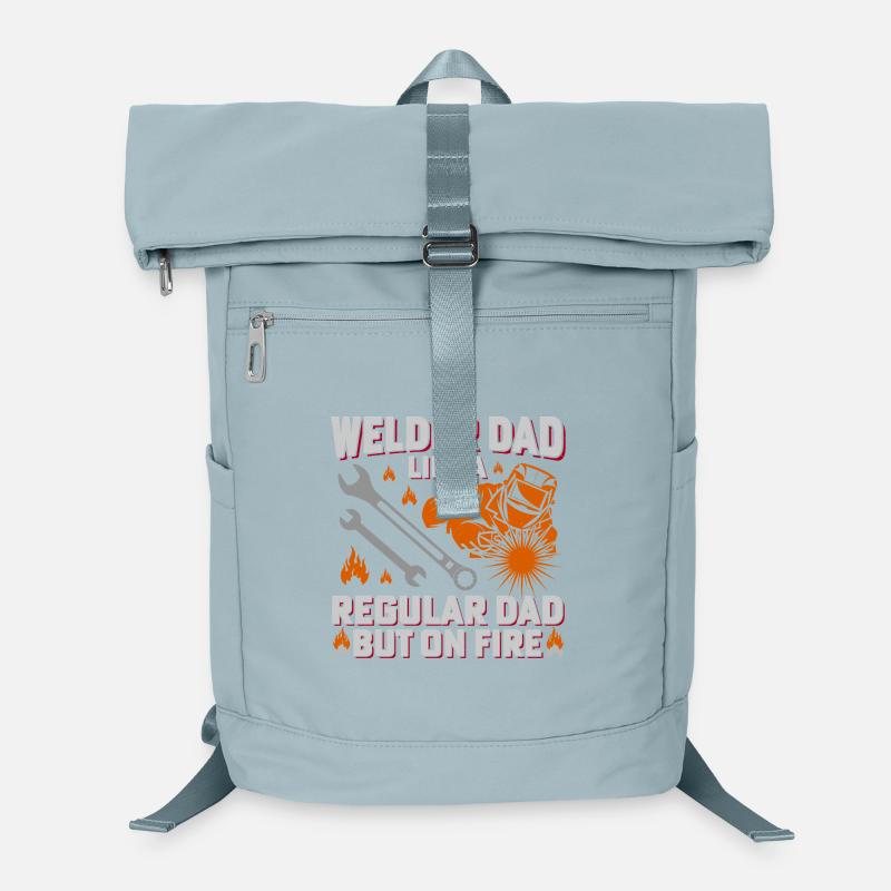 Schweißer Papa Feuerkraft Design Laptop-Rucksack 