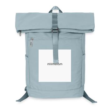 Art minimaliste – Affiche de typographie moderne - Sac à dos ordinateur - bleu glacier - Devant