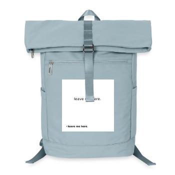 Leave Me Here Minimal Statement Shirt - Laptop-Rucksack  - Eisblau - Vorne