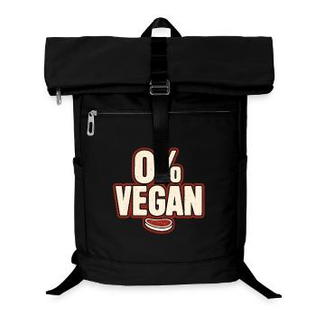 0 % Vegan – Déclaration rétro - Sac à dos ordinateur - noir - Devant