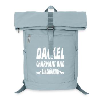Dackel - Laptop-Rucksack  - Eisblau - Vorne