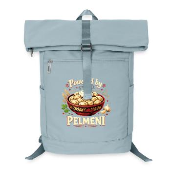 Powered by Pelmeni – Funny Russian Design - Laptop Backpack - ice blue - Front