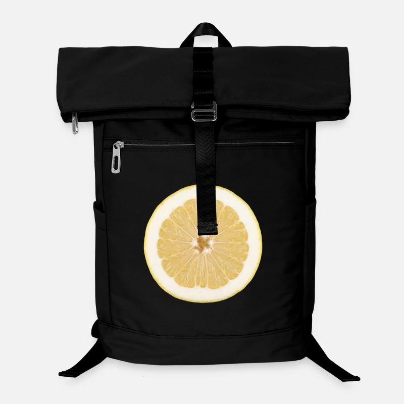 Lemon, Citrus, Lemon Slice, Shirt, Hoodie Laptop Backpack