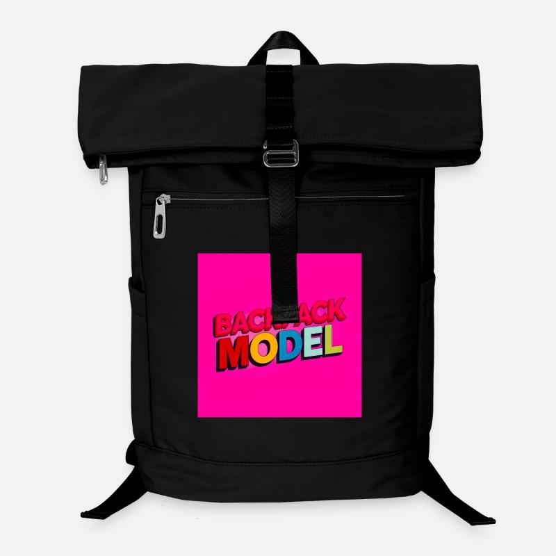 Modèle de sac à dos Texte néon Sac à dos ordinateur