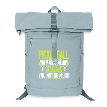 Pickleball macht mich glücklich - Laptop-Rucksack  - Eisblau - Vorne