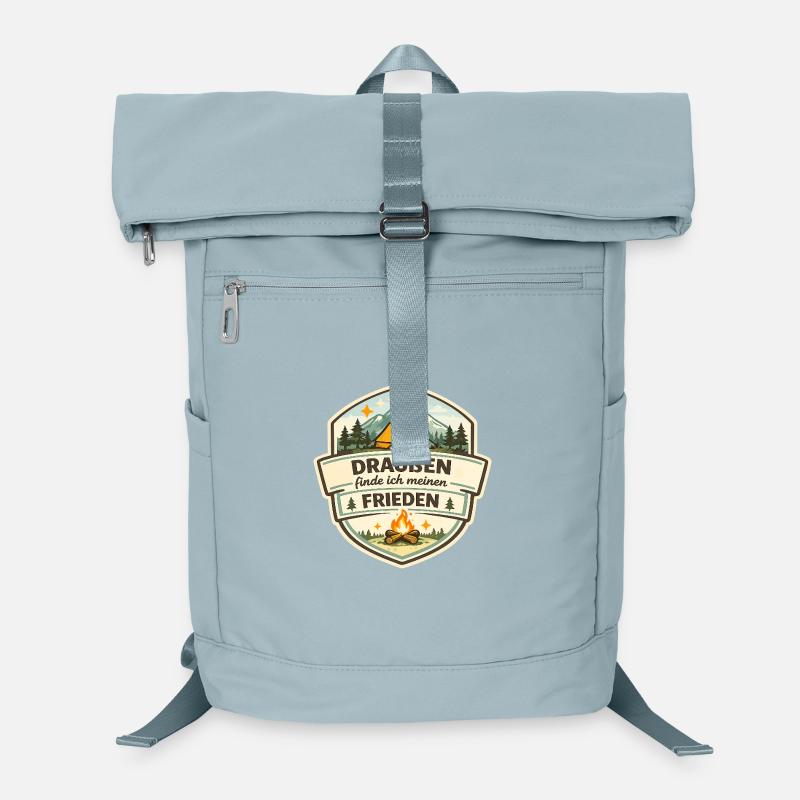 Campingfrieden Badge Laptop-Rucksack 